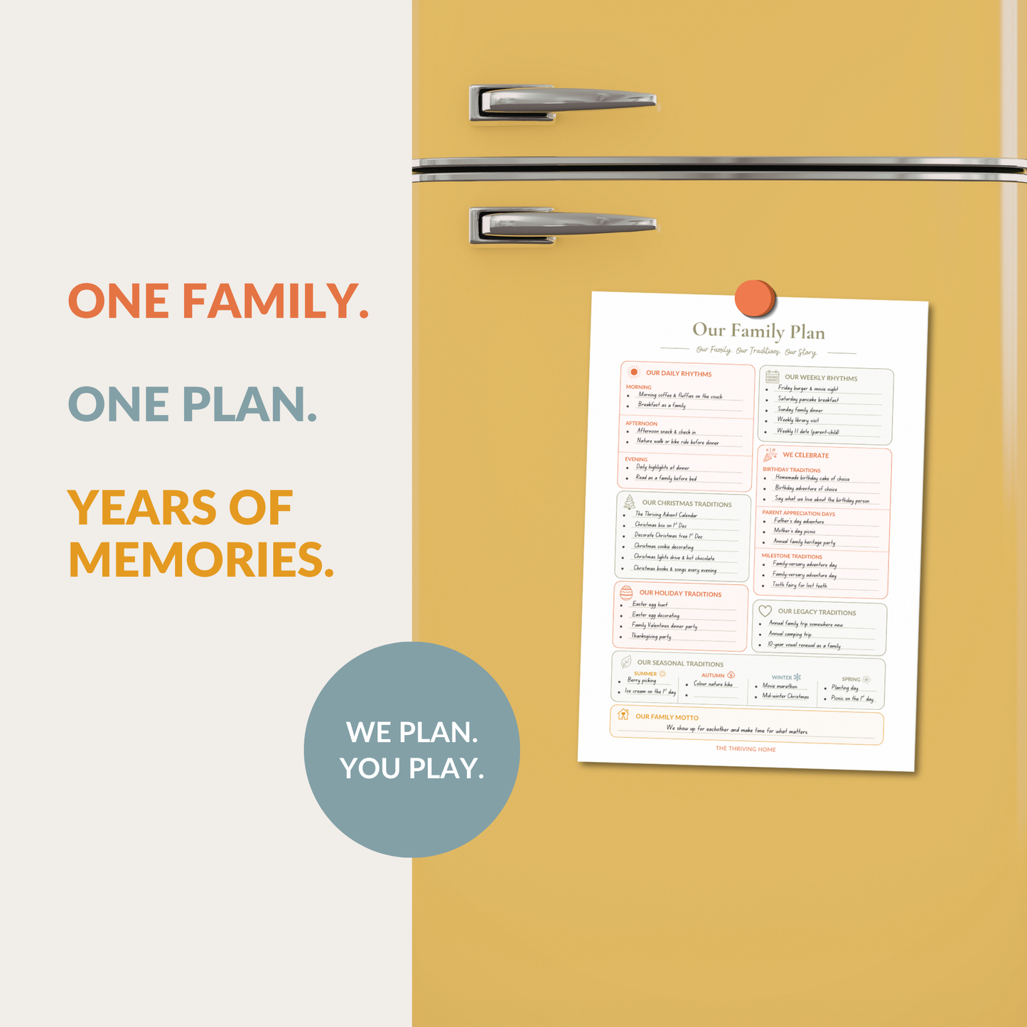 Family Tradition Planner
