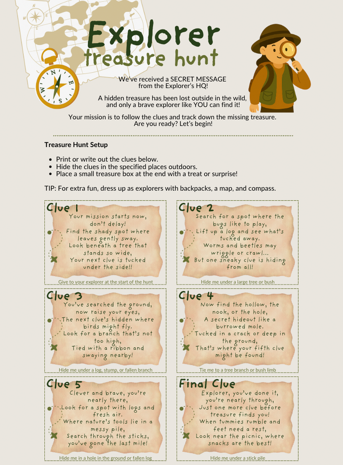 Explorer Treasure Hunt