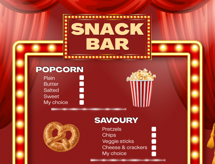 ORDER FROM THE SNACKS BAR